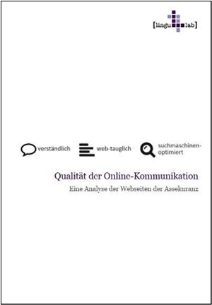 Qualität der Online-Kommunikation von Versicherern, 3. Auflage 2014/2015