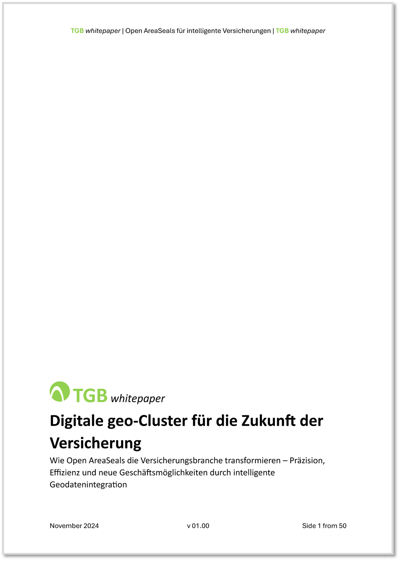 Whitepaper: Digitale geo-Cluster für die Zukunft der Versicherung